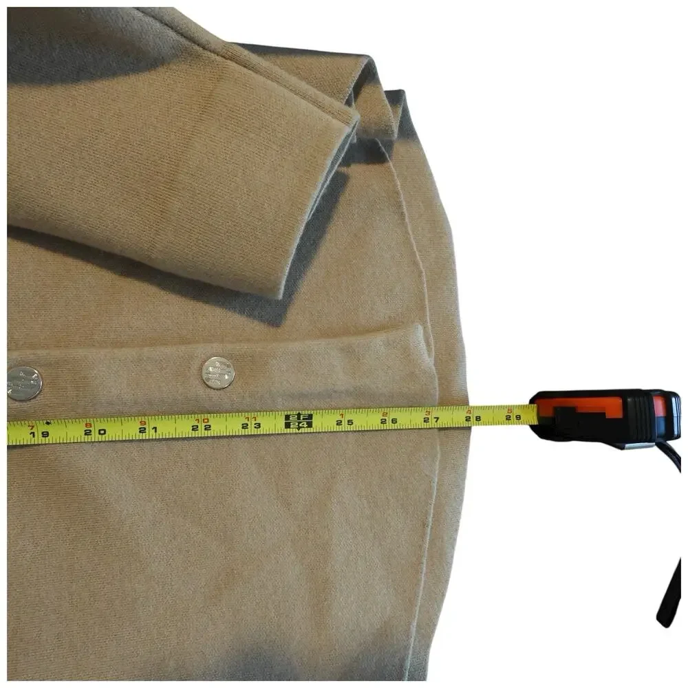 Maje Mimisal Knit Overshirt Cardigan In Camel Size 0/XS